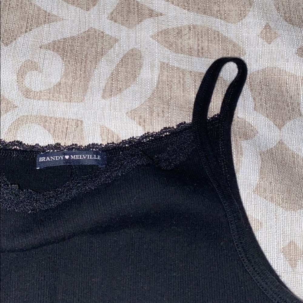 Black Lace Brandy Melville Top